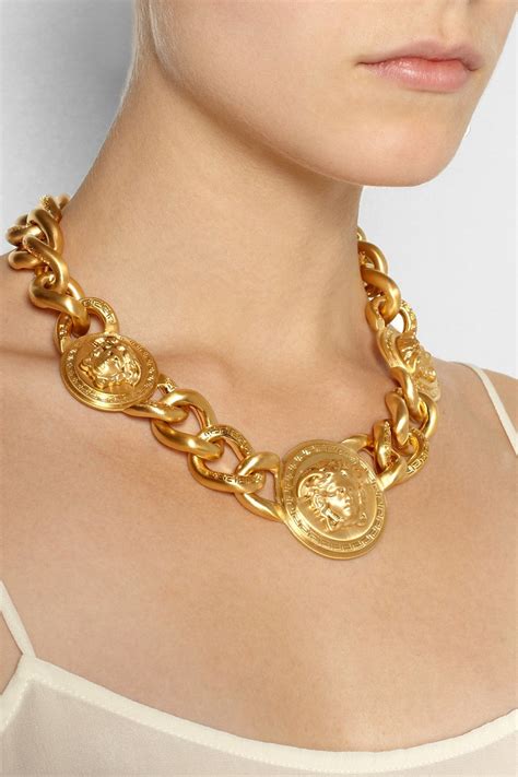 bracelet or versace femme|Versace necklace real gold.